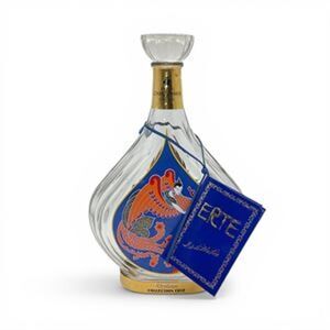 Courvoisier Erte Collection No. 3 Distillation Cognac Bottle Blue Gold France